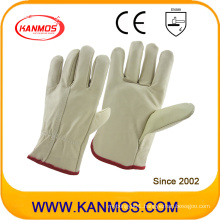 Most Popular Light Cowhide Furniture Driver Leather Work Industrial Safety Gloves (31016)